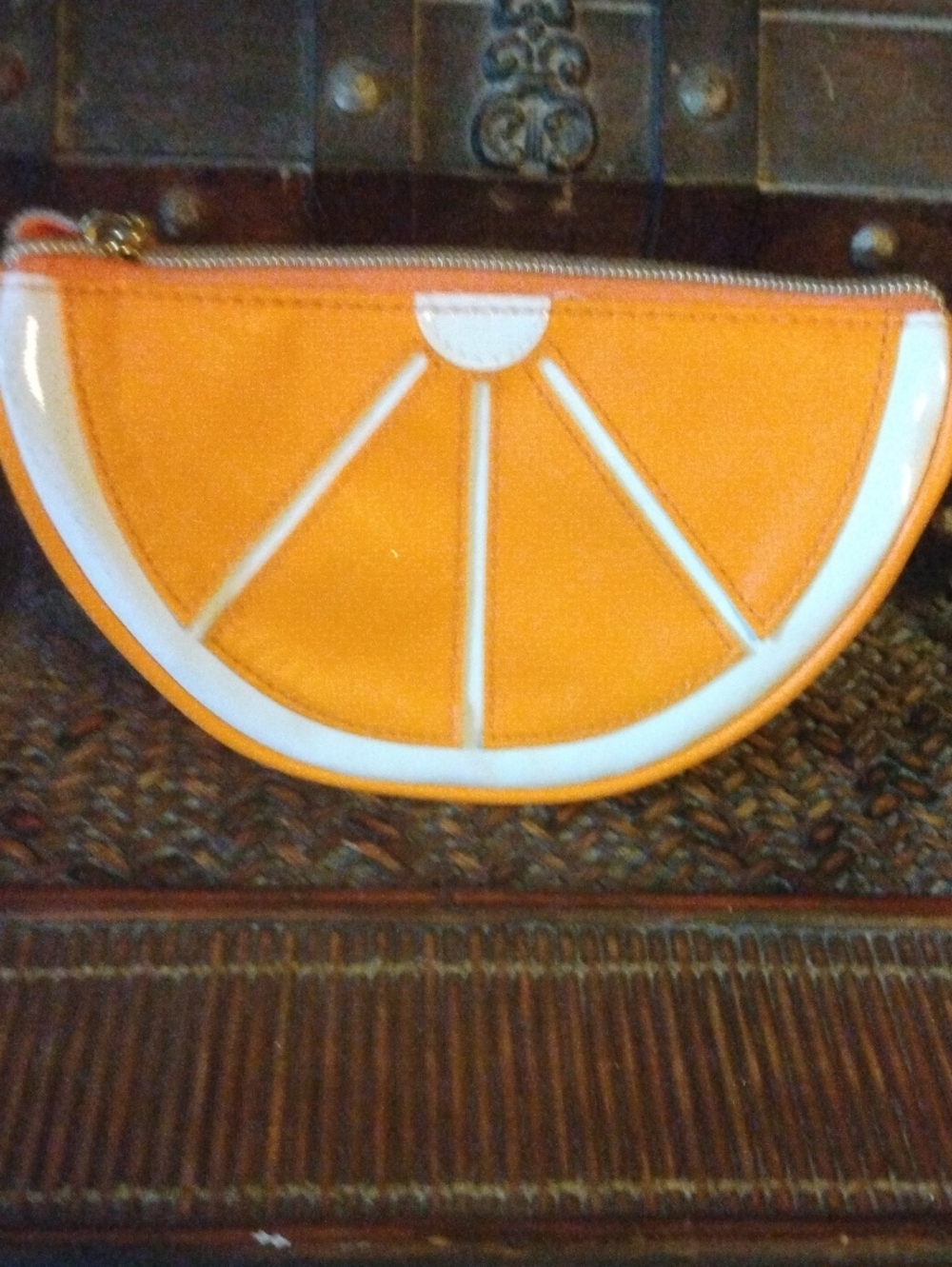 Orange Citrus Slice Zip Pouch